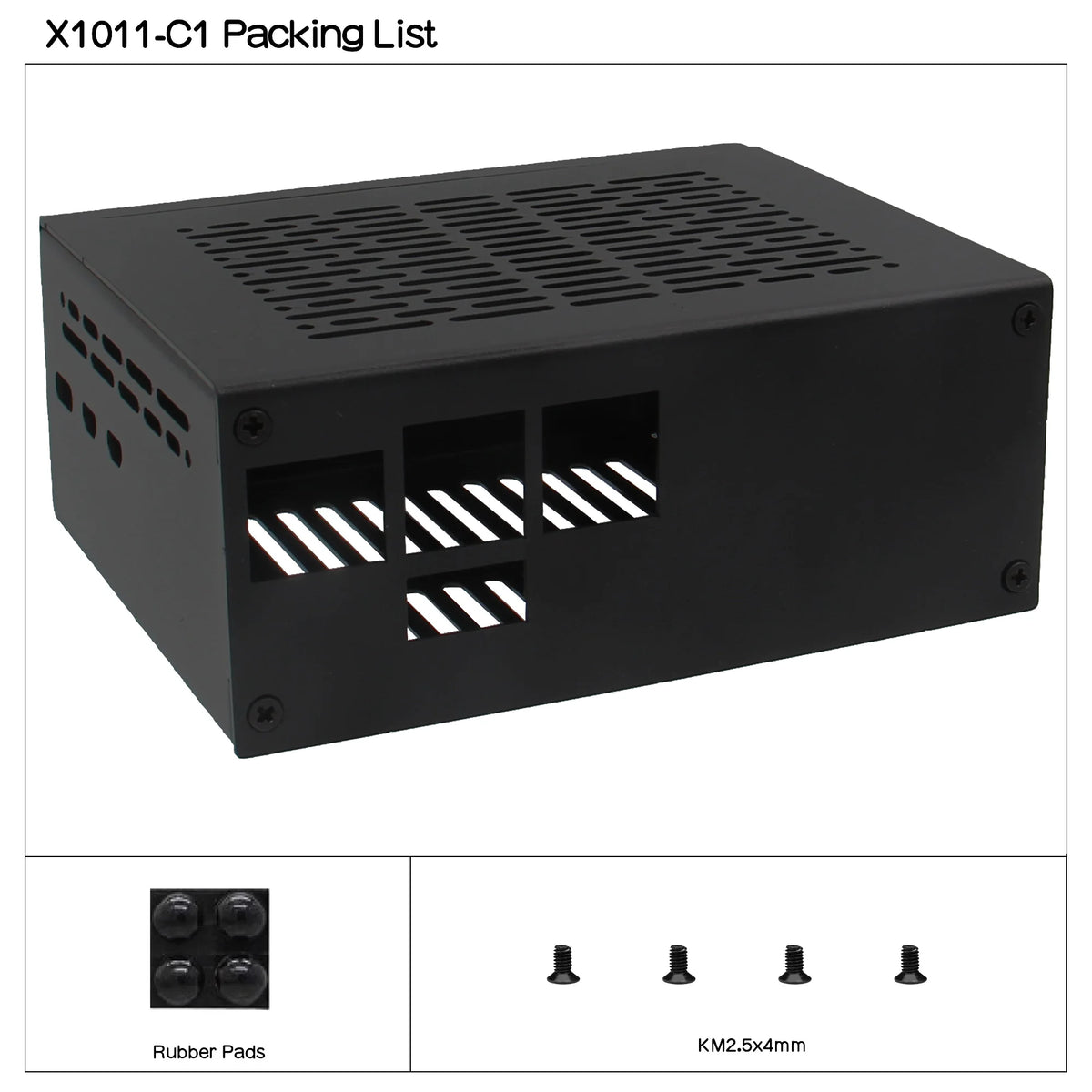 Custom X1100-C1 Metal Case for Raspberry Pi 5 & X1100 2.5" SATA SSD Board