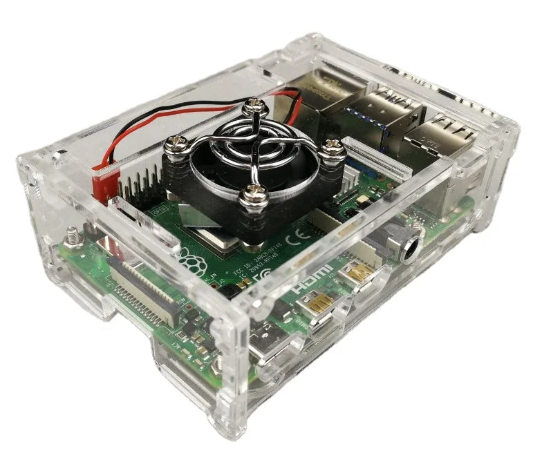 Custom New arriving!!!! On Stock Raspberry Pi 4 high quality hot sale acrylic Case Box for Raspberry Pi 4 case Manufacturer