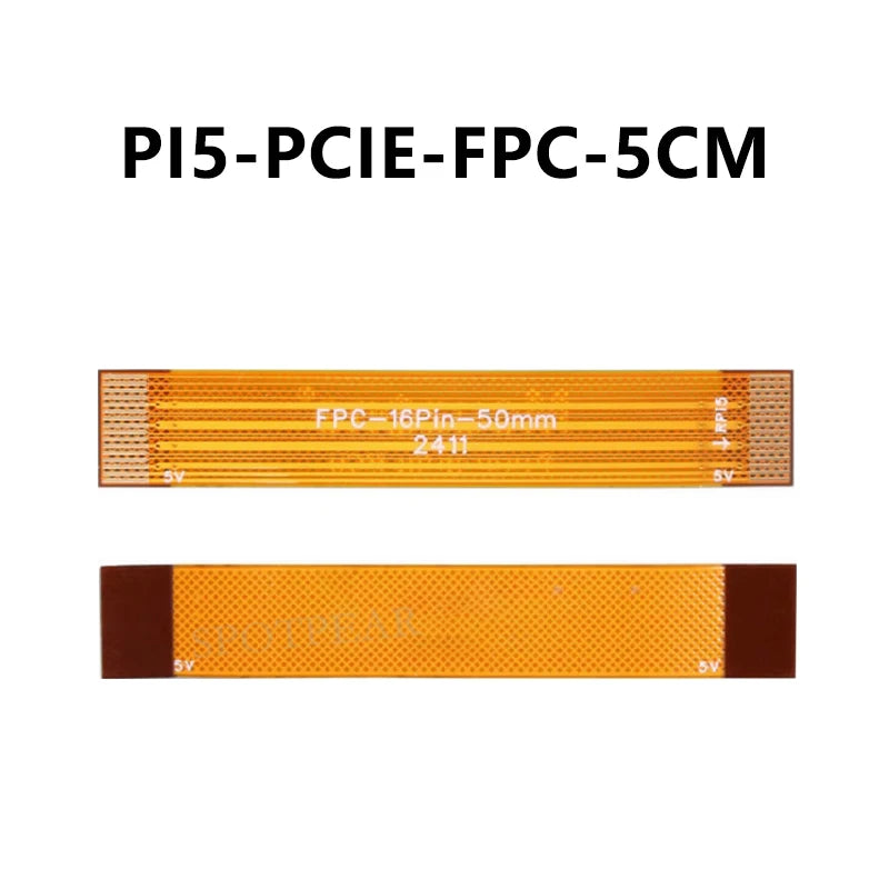 Custom Raspberry Pi 5 PCIE FPC Cable with 90R Differential Matching Higher Speed for M.2 NVMe SSD