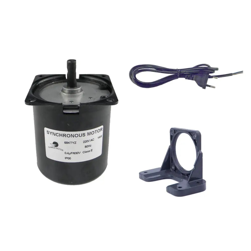 Custom 60KTYZ 220V 30RPM Electric Motor Barbecue High Torque Synchronos With Motor Fixed Bracket And Power Cord Switch Plug 1.5m Manufacturer