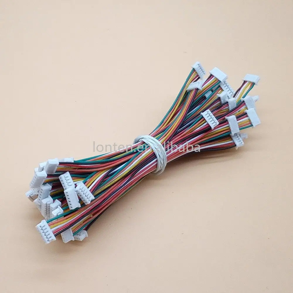 Custom 50Pcs JST 1.25MM 2P/3P/4P/5P/6P/7P/8P/10 Pin Female Double Connector with Wire 150MM 1007 28 AWG JST 1.25 F/F Manufacturer