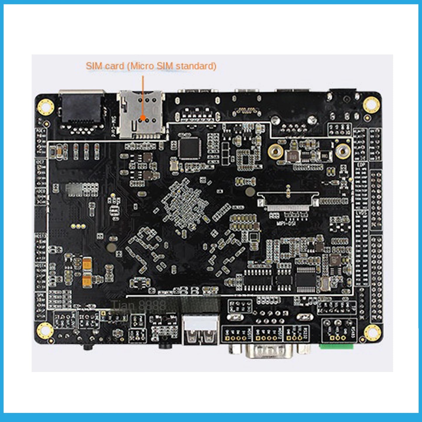 Custom AIO-3399C Six-core AI Development board NPU artificial intelligence edge calculation Android Linux open source Manufacturer