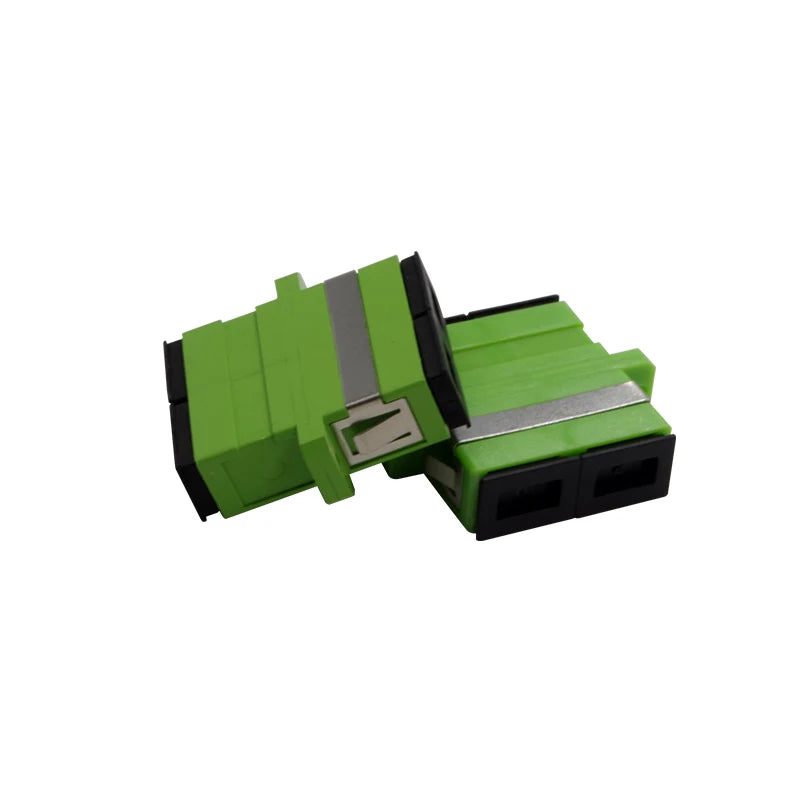 Custom 100PCS SC APC Duplex single-mode Fiber optic Adapter SC Optical fiber coupler SC APC Fiber flange SC connector Manufacturer