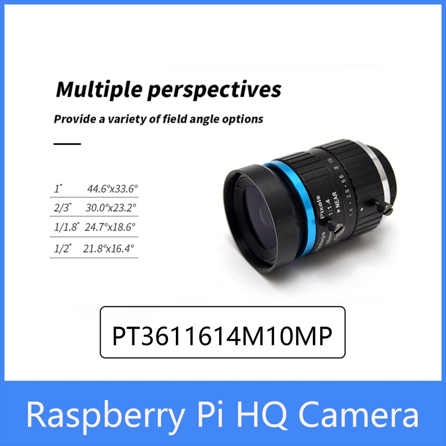Custom Raspberry Pi HQ Camera Official product 16mm Telephoto Lens 10MP high-resolution Sony IMX477 sensor for 4b/3b+ Manufacturer