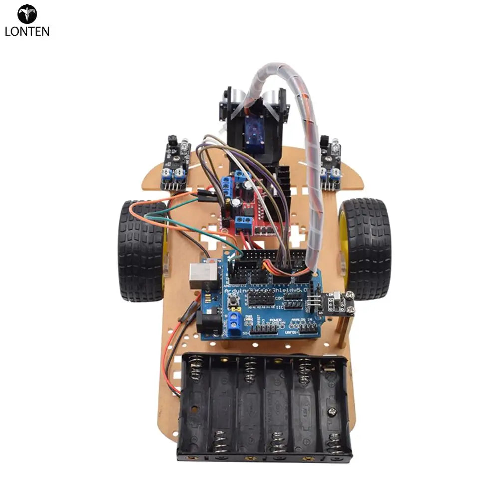 Custom Lonten Wireless Remote Control Smart Car DIY Kit Infrared Control Robot Car DIY Kit for arduinos High-teach Programmable Toys Manufacturer