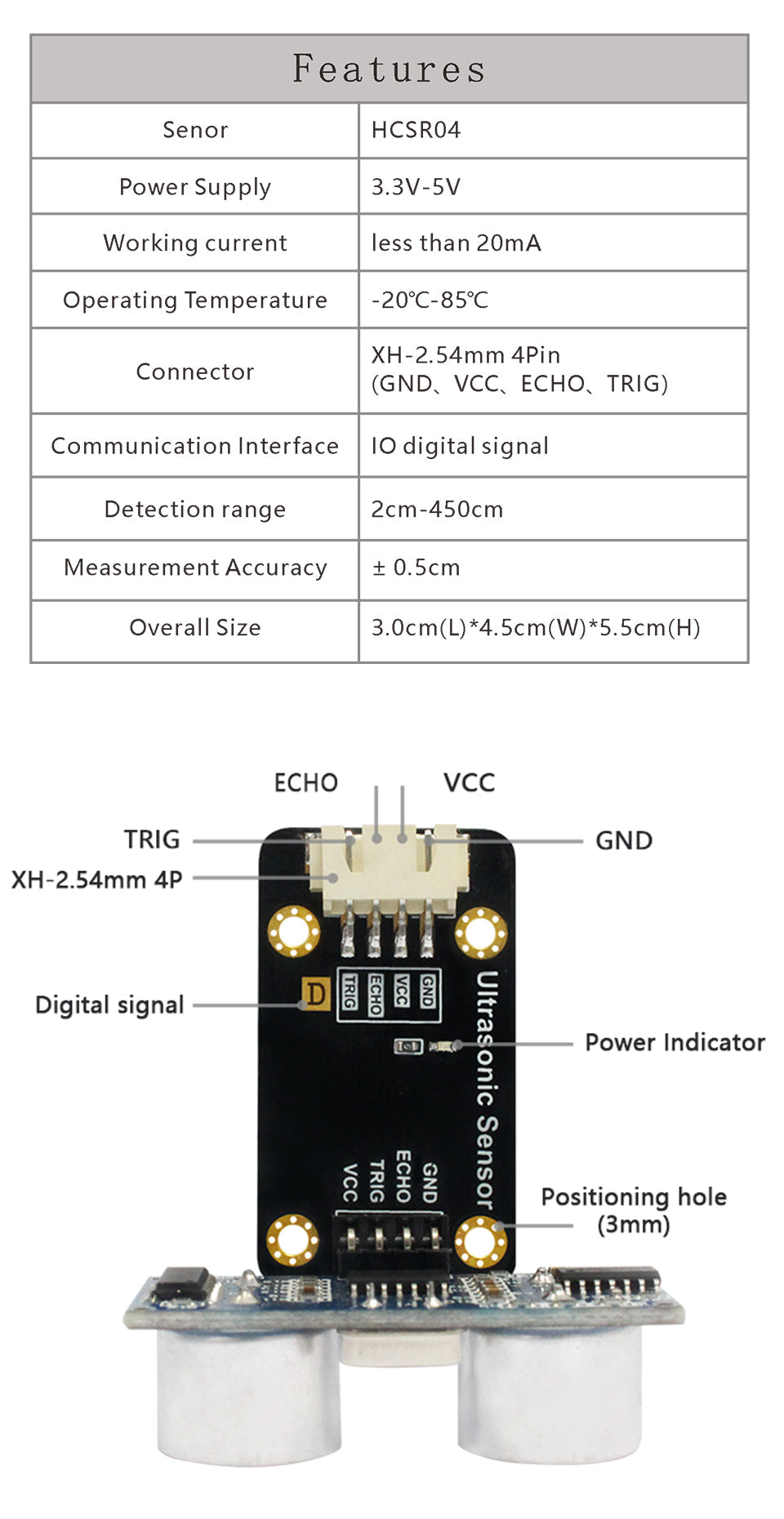 Custom PCB HCSR04 Ultrasonic Senor Module Microcontroller Sensor for pyBoard Micropython programming Board pcba infrared