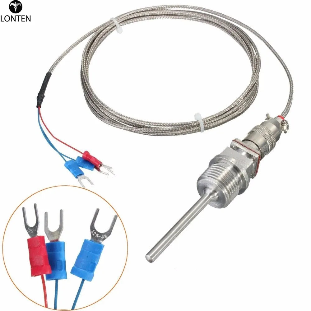 Custom Lonten New Electric Sensor High quality RTD PT100 Temperature Sensors 1/2 Inch NPT Threads With Detachable Connector Useful Tool Manufacturer
