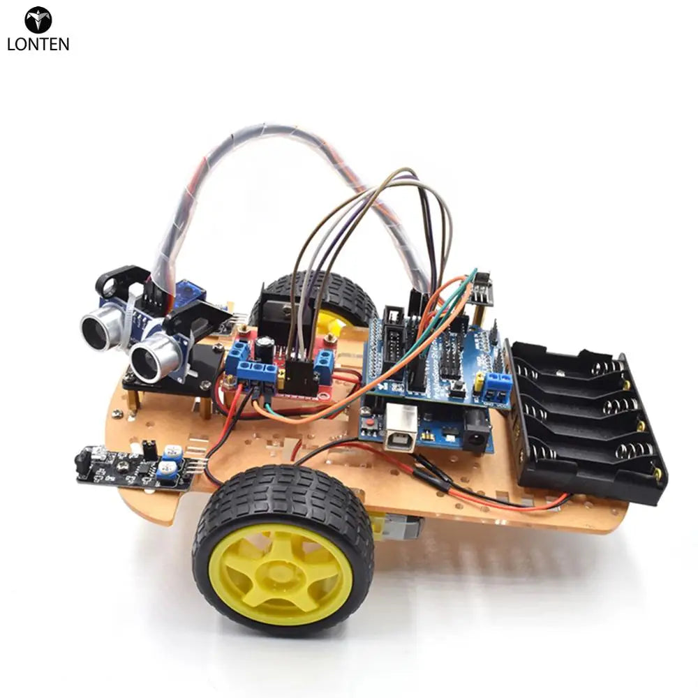 Custom Lonten Wireless Remote Control Smart Car DIY Kit Infrared Control Robot Car DIY Kit for arduinos High-teach Programmable Toys Manufacturer