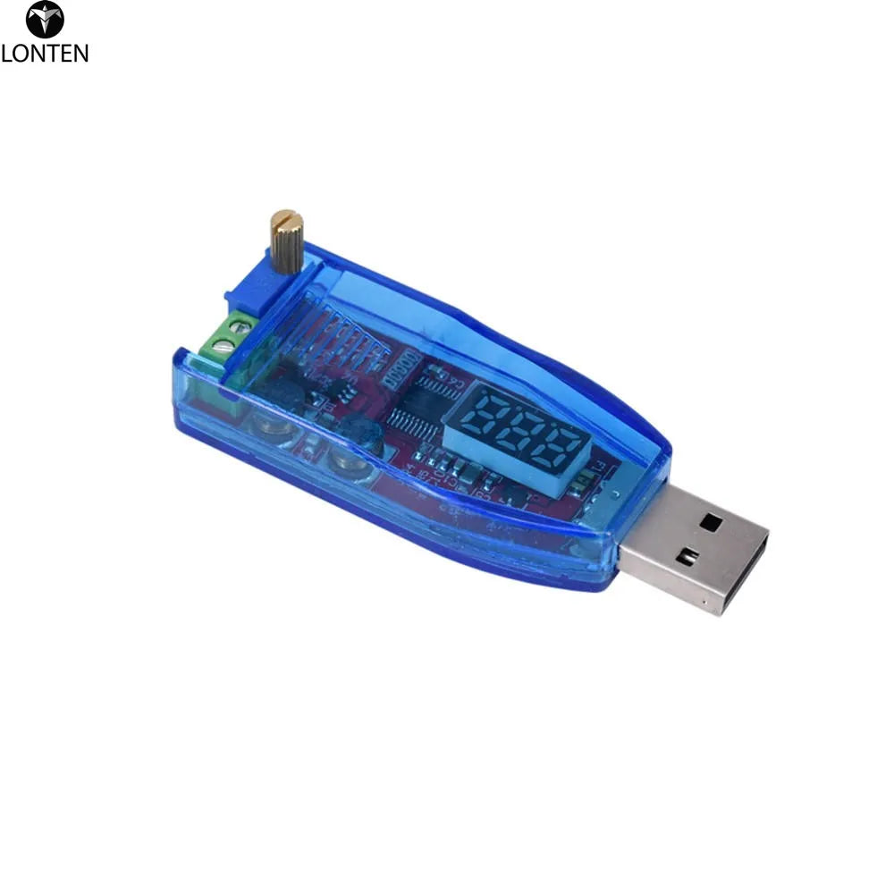 Custom Lonten 3pcs/lot Red Green Light 5V to 12V 24V Voltage Display USB Boost Module 1-24V Adjustable 3W Desktop Power Supply Manufacturer