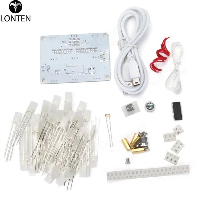 Custom Lonten DIY Touchable button 3x3x4 Colorful LED Light Cube Kit Shining Rainbow Led Lamp Parts Kit Manufacturer