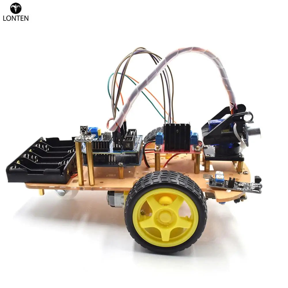 Custom Lonten Wireless Remote Control Smart Car DIY Kit Infrared Control Robot Car DIY Kit for arduinos High-teach Programmable Toys Manufacturer