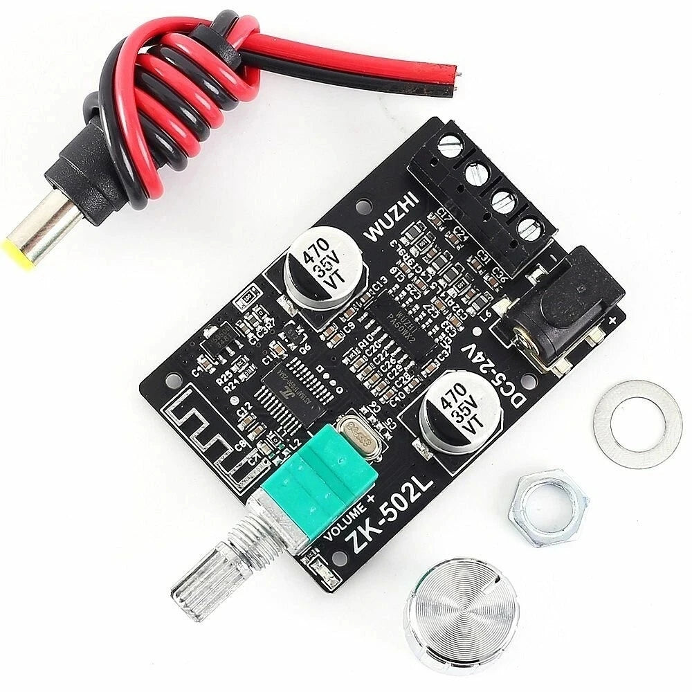 Custom 502L MINI 2x50W TPA3116 Digital Power Amplifier Board with Switch and Adjustable Volume with shell modules Manufacturer