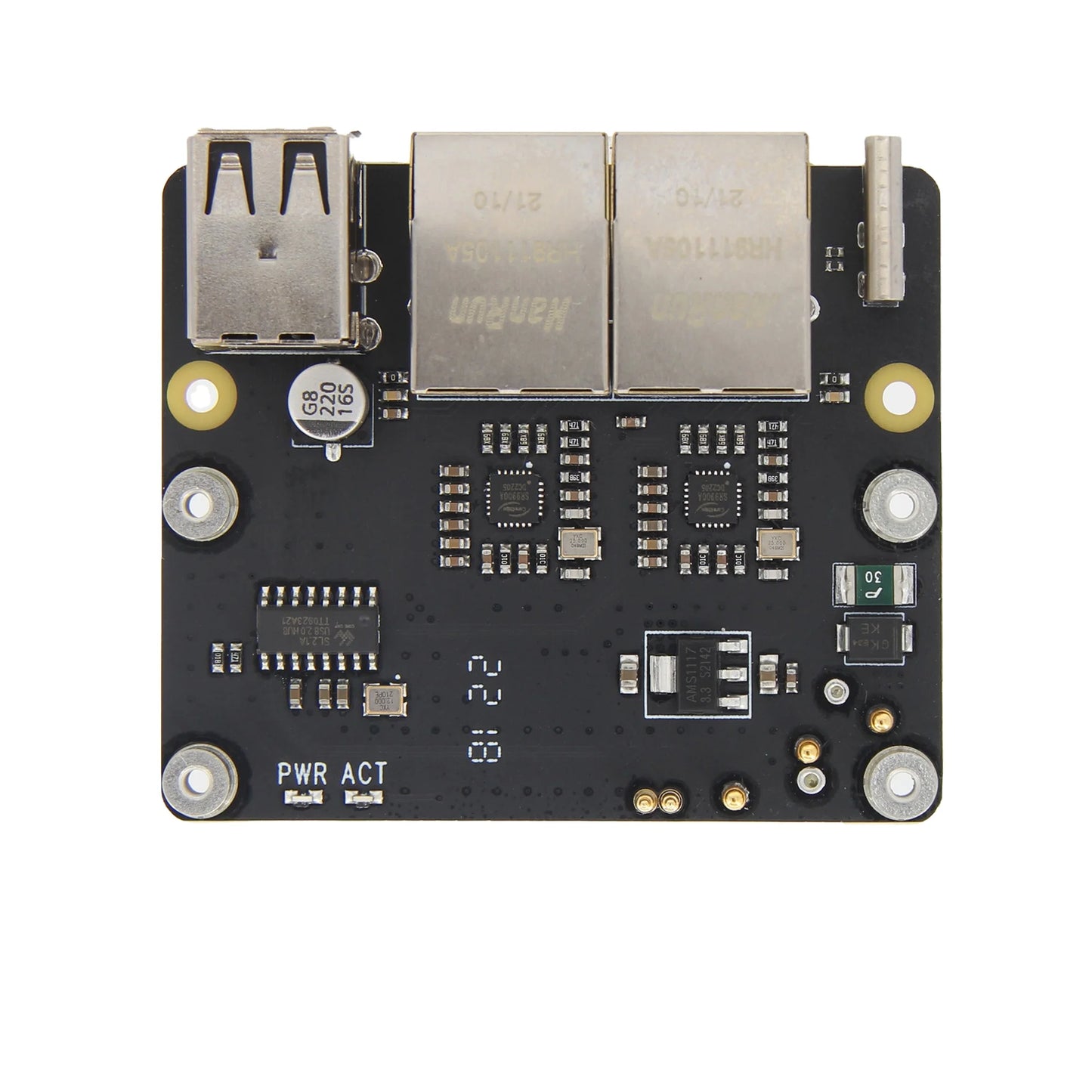 Custom Raspberry Pi Zero 2 W / Zero W Soft Router Shield with Ethernet & USB 2.0 Port (X305) Manufacturer