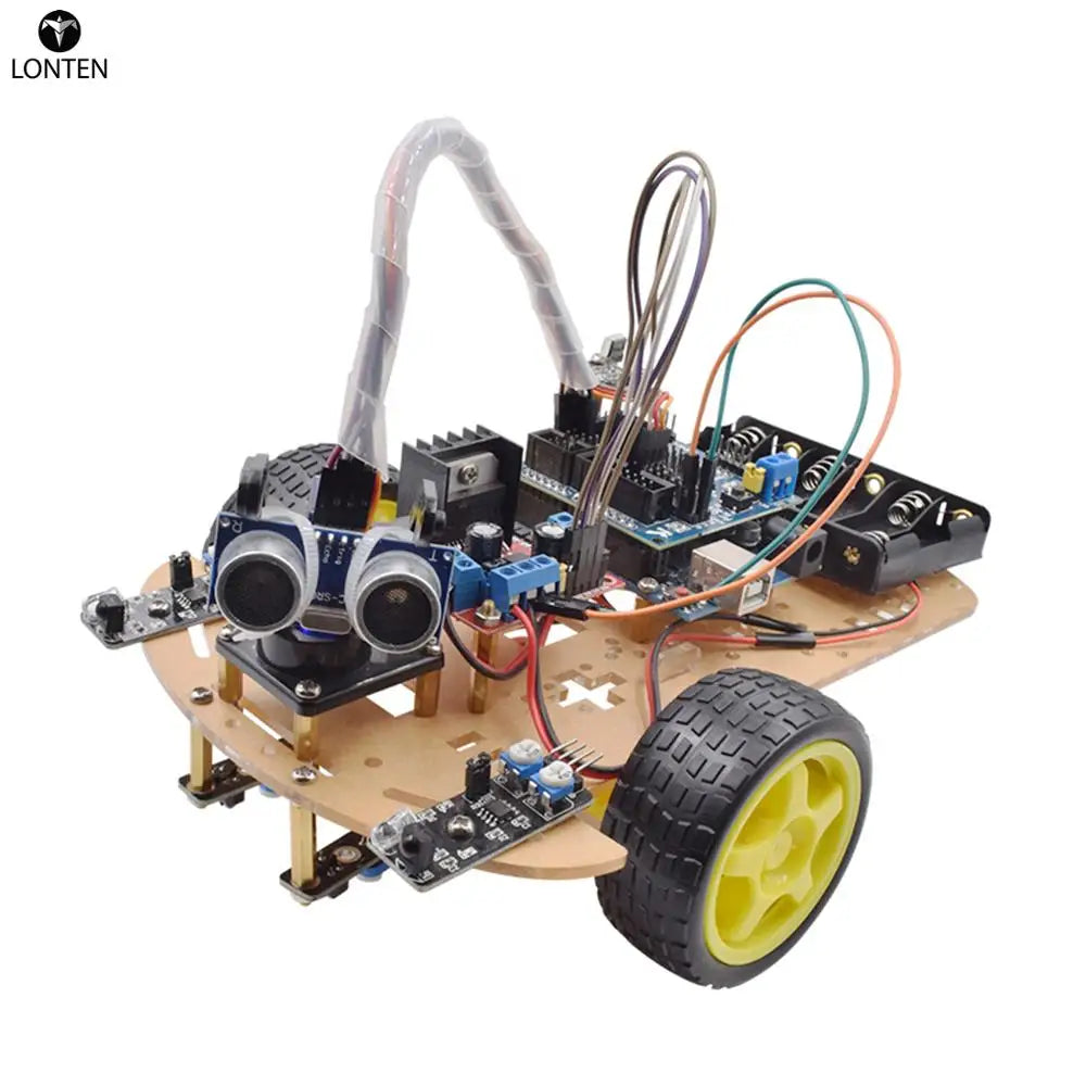 Custom Lonten Wireless Remote Control Smart Car DIY Kit Infrared Control Robot Car DIY Kit for arduinos High-teach Programmable Toys Manufacturer