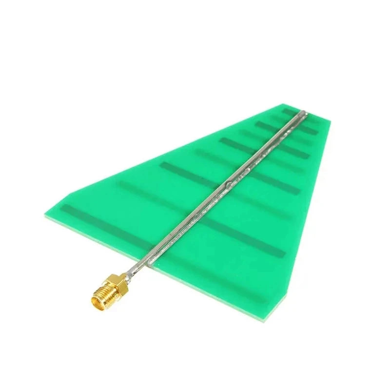 Custom 1.35GHz-9.5GHz 8x10cm UWB Ultra Wideband Log Periodic Antenna 5-6db 15W female modules Manufacturer