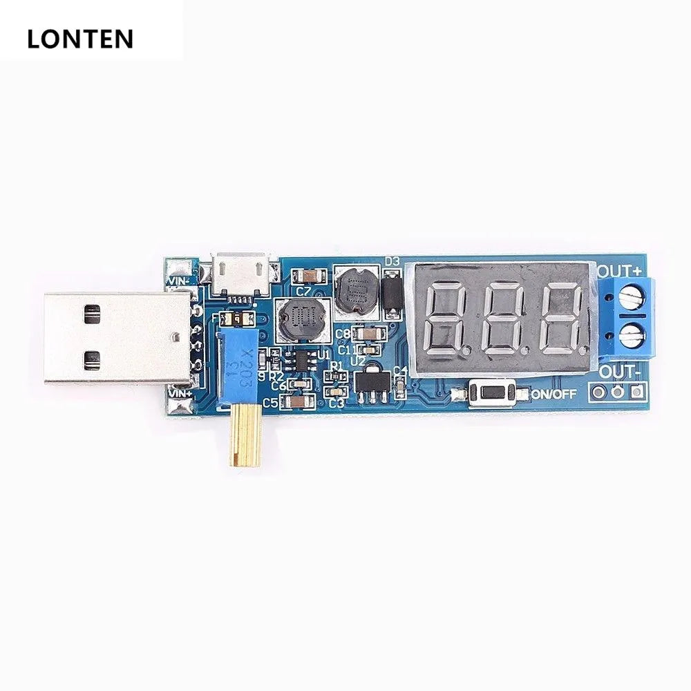 Custom OEM circuit board PCB manufacturing automatic SMT PCB Assembly 1.2-24V DC-DC USB Step UP / Down Power Supply Module Manufacturer