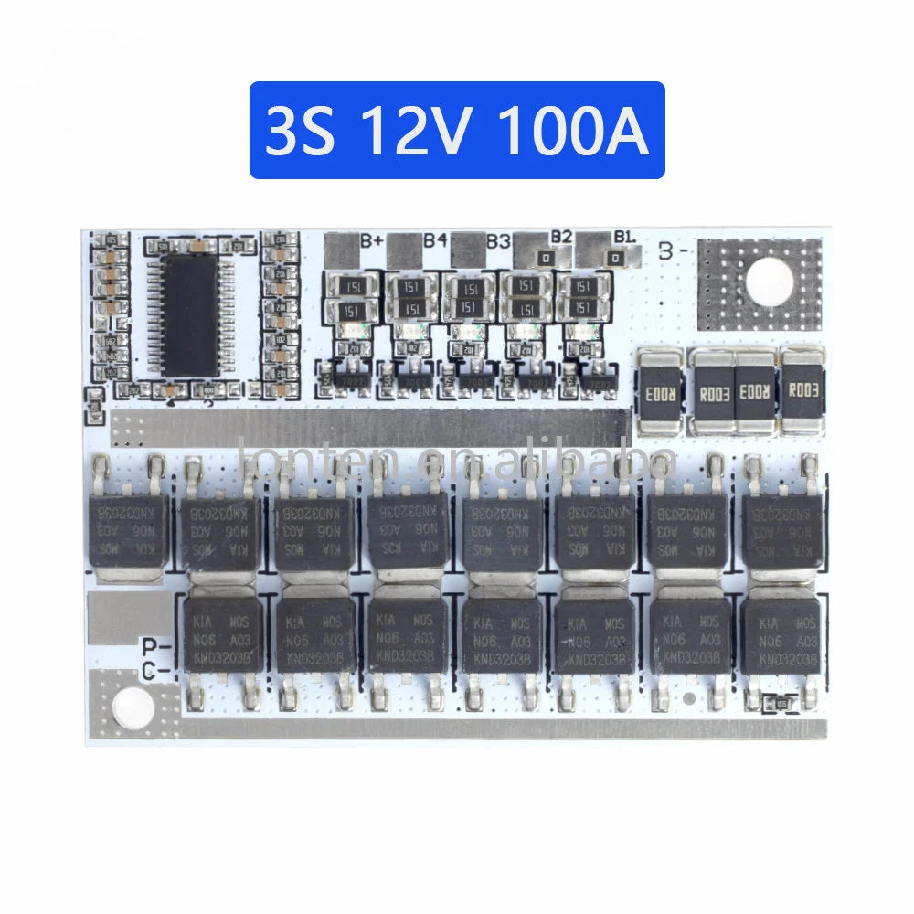 Custom 3s 4s 5s Bms 12v 16.8v 21v 3.7v 100a Li-ion Lmo Ternary Lithium Battery Protection Circuit Board Li-polymer Balance Charging Manufacturer