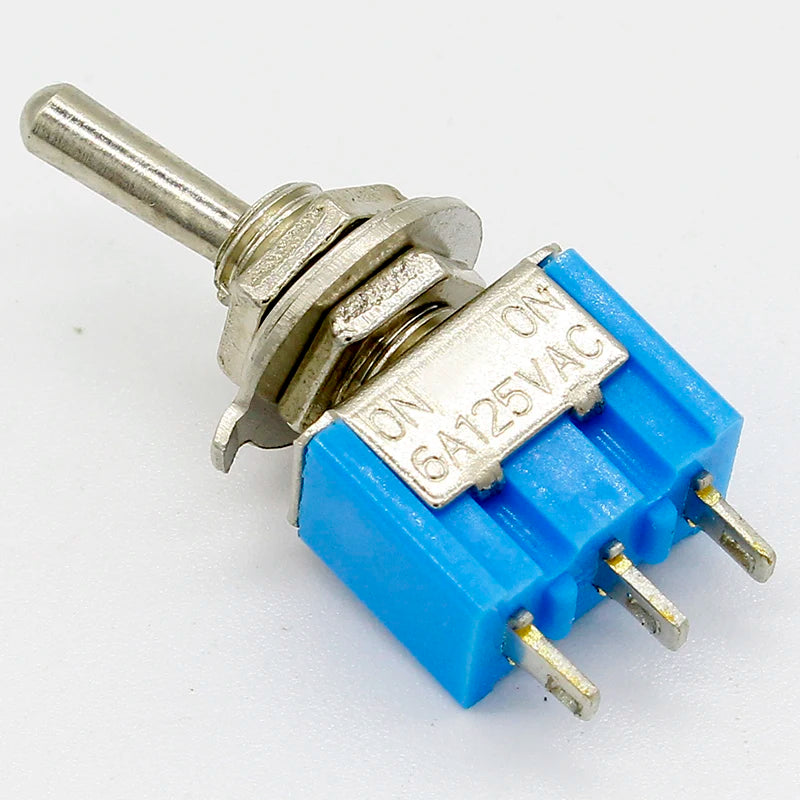 Custom 10pc/LOT Blue Mini MTS-102 3-Pin SPDT ON-ON 6A 125VAC Miniature Toggle Switches Manufacturer