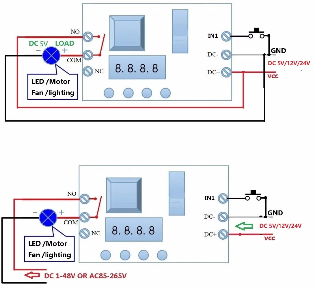 Custom OEM DC 5V 12V 24V Multifunction Delay Relay Time Switch Turn on/off PLC Module Manufacturer