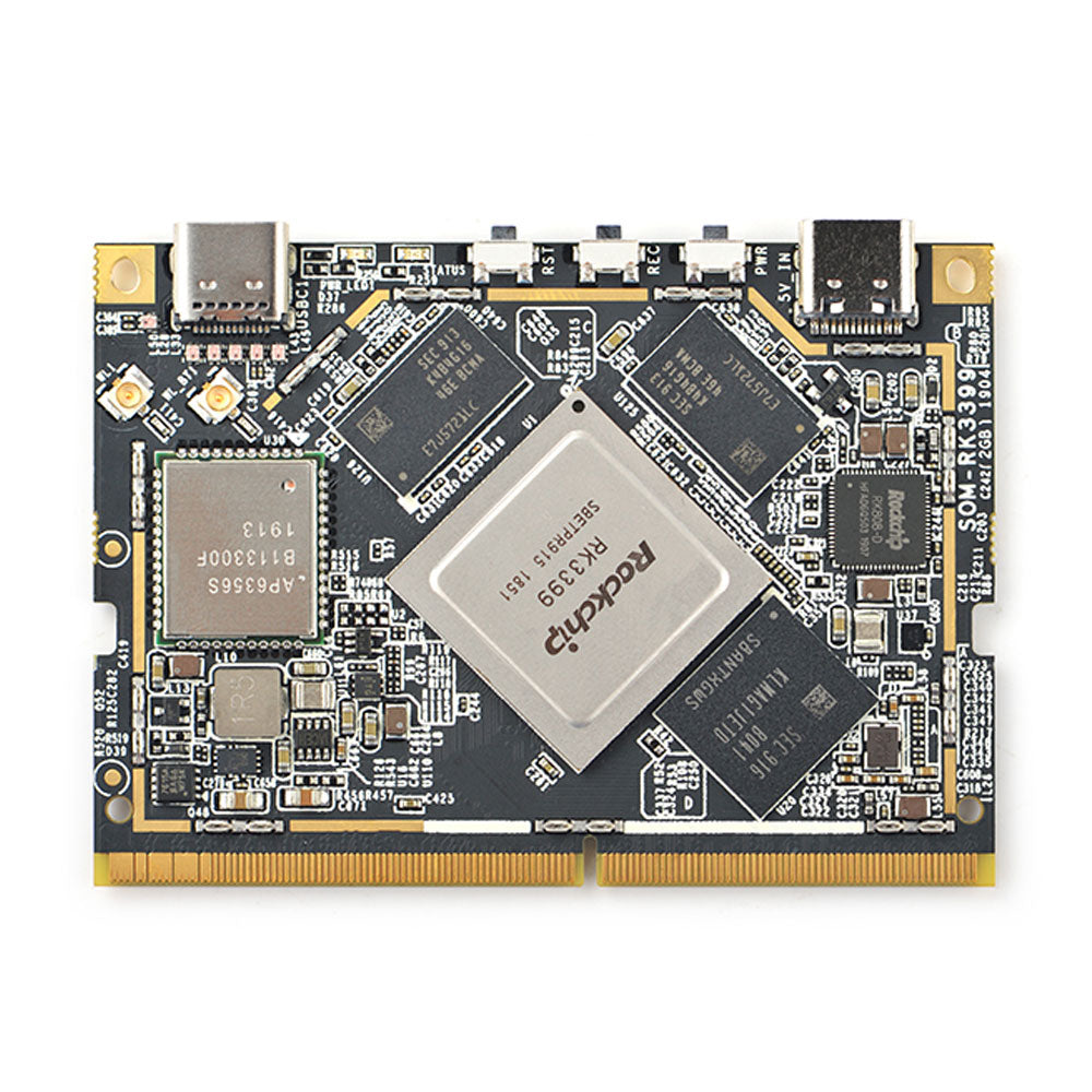 SOM-RK3399 AI Developer kit WiFi BT Support Gbps Ethernet and Dual-screen display Android/Ubuntu/QT/buildroot IN/OUT Custom PCB customize