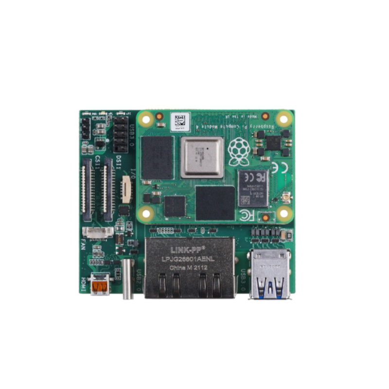 Dual Gigabit Ethernet Carrier Board for Raspberry Pi CM4 with 4GB RAM/ 32GB eMMC Custom PCB pcba ballast minatore pcba