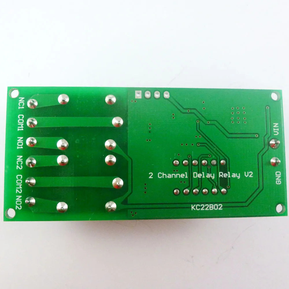 Custom OEM KC22B02_12V DC 12V 2 Ch Multifunction Delay Timer Module Delay Relay Controller Motor Reverse Cycle Loop Timers Interlock Bo Manufacturer