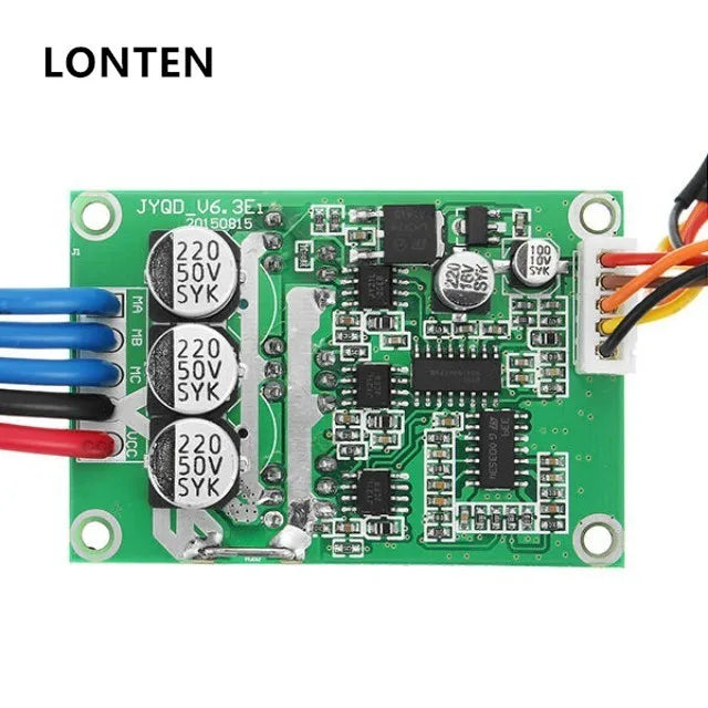 Custom Lonten DC 12V-36V 500W High Power Brushless Motor Controller Driver Board Assembled No Hall DIY Kit Peak current 20A Manufacturer