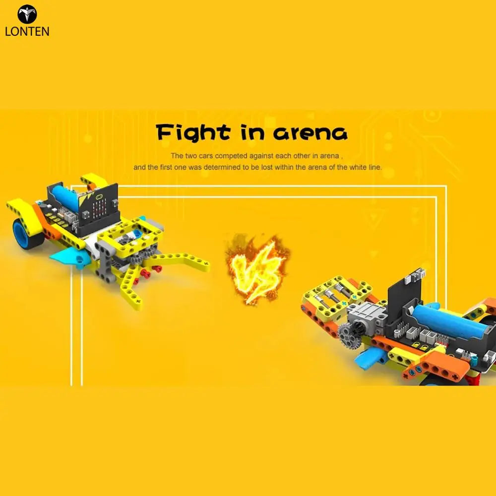 Custom Lonten Program Intelligent Robot Building Block Car Kit Shape Programming Education Car for Micro:bit with for Super:bit Expansi Manufacturer