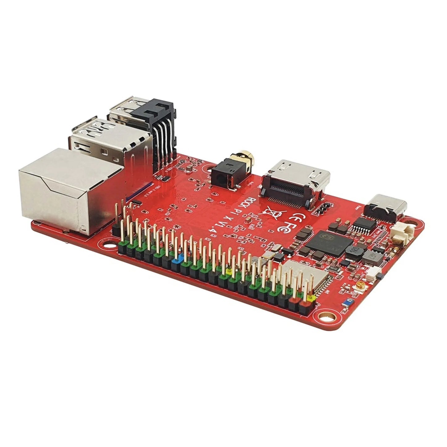 Custom ROCK Pi X Model B Win10 Intel Atom x5-Z8300 board 4G 32G eMMC flash , Micro card socket Manufacturer