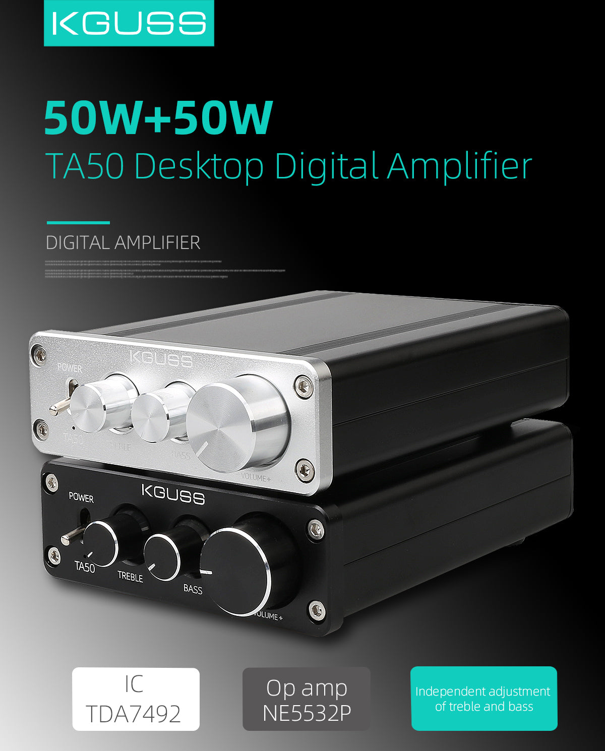 2*50W TDA7492 High Power Class D Digital Audio Power Amplifier home theater AMP Amplifiers pcb assembly Customize