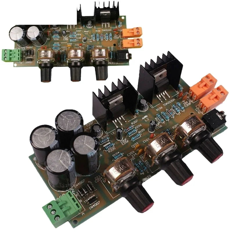 Custom 2x18W TDA2030A 2.0 Double Track TDA2030A Amplifier Module FR4 94V0 PCB circuit board for 6, 8 10, 12, 14, 16 layers Manufacturer