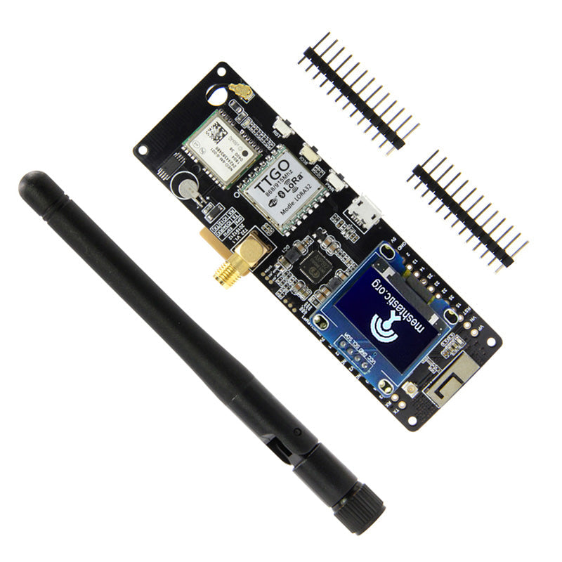 TTGO Meshtastic T-Beam V1.1 ESP32 433/868/915/923Mhz WiFi ESP32 GPS NEO-6M 18650 Battery Holder With OLED Custom PCB customize