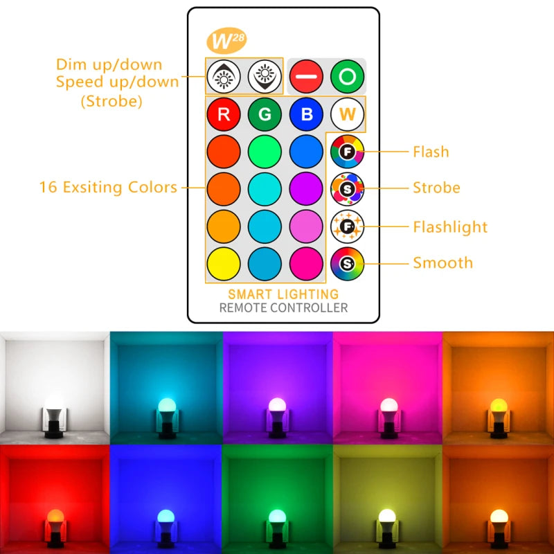 Custom Lonten B22 LED 16 Color Changing lights RGB Magic Led Bulb 5W RGBW dimming Lamp Remote Control LED Bulbs smart homeFor Home Manufacturer