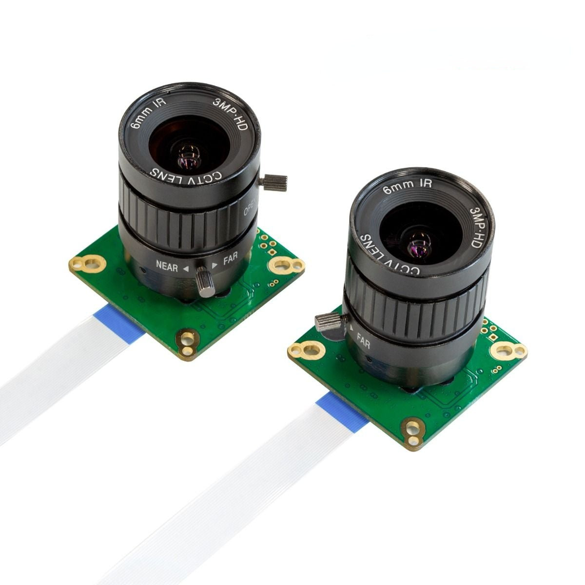 Custom PCB pcba pixel Arducam 12MP*2 Synchronized Stereo Camera Bundle Kit for Raspberry Pi Two 12.3MP IMX477 Camera Modules