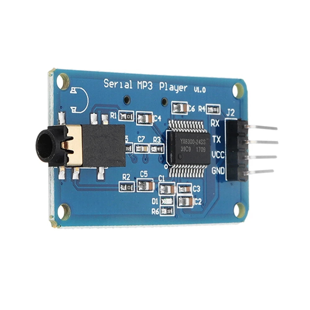 Custom 5Pcs/lot YX6300 UART TTL Serial Control MP3 Music Player Module Support /AVR/ARM/PIC 3.2-5.2V Manufacturer