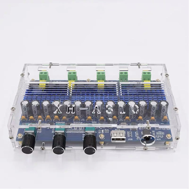2*50W + 2*100W TPA3116D2 5.0 Digital Amplifier Board Subwoofer 4 Channels TPA3116 Class D AMP amplifier board pcb assembly Customize