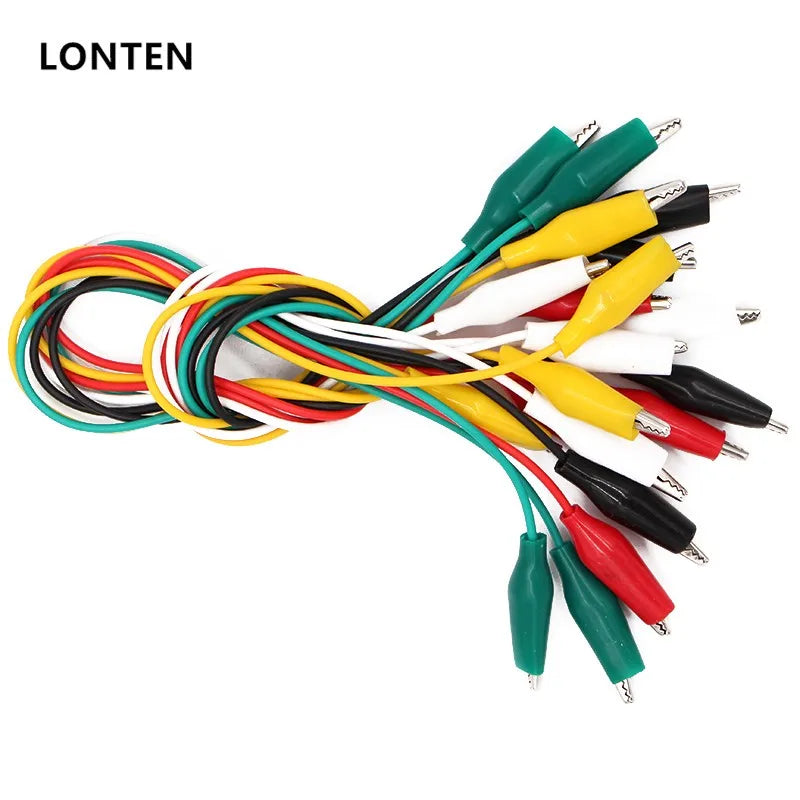 Custom Lonten 10pcs/lot 50cm Double-ended Clips Cable Alligator Testing Probe Lead Wire Manufacturer