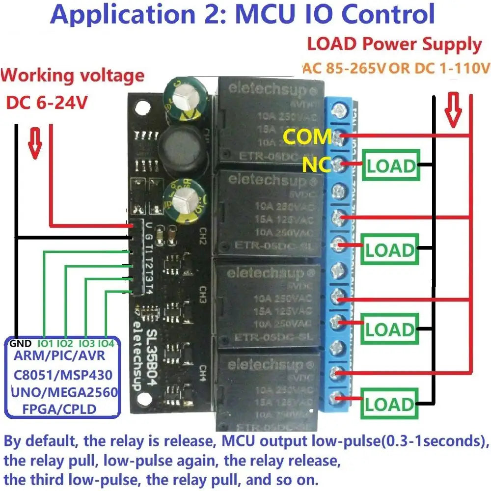 Custom OEM 5V 12V 1-4CH Flip-Flop Latch Relay Module Bistable Self-locking Trigger Switch Board for Motor LED PLC Manufacturer