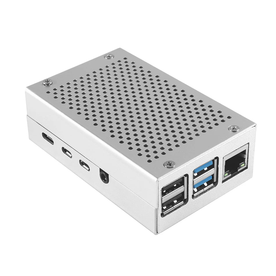 Custom Lonten on stock Raspberry Pi 4 Aluminum Case Box heat sink Cooling fan with high efficient cooling for Raspberry Pi 4 Manufacturer
