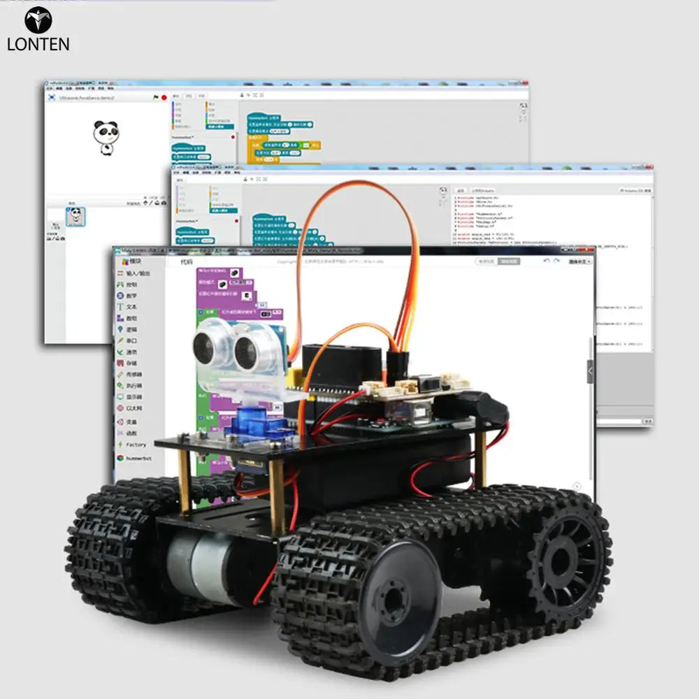 Custom Lonten DIY Obstacle ance Smart Programmable Robot Tank Educational Learning Kit for arduinos for UNO Manufacturer
