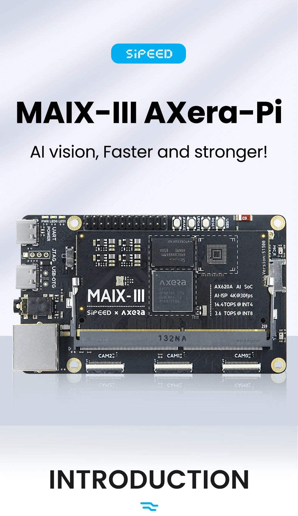 Custom Lonten M3AXPI Artificial Intelligence Vision AI ISP Low Light Level Night Vision Love Core Linux Development Manufacturer