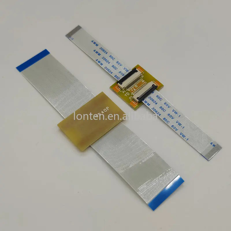 Custom FFC FPC Extension PCB Pitch 0.5 mm socket + 2pcs 0.5mm pitch 50/100/200mm Length FFC Cable 6 8 10 12 30 40 50P Type A Manufacturer