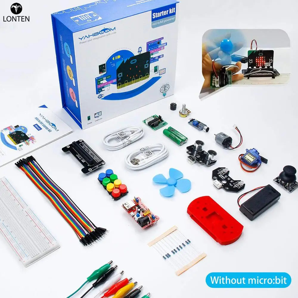 Custom Lonten Starter Learning Kit for Micro bit Board Graphical Programmable STEM High Tech Toys for Kids( for Micro:bit Board Not Inc Manufacturer