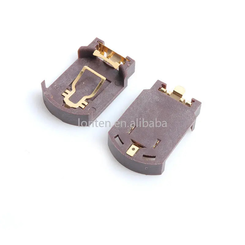 Custom 10PCS CR1220 CR1225 CR2025 CR2032 Button Battery Ibuw Socket Holder Battery Storage Box 2025 2032 Battery Organizer Manufacturer