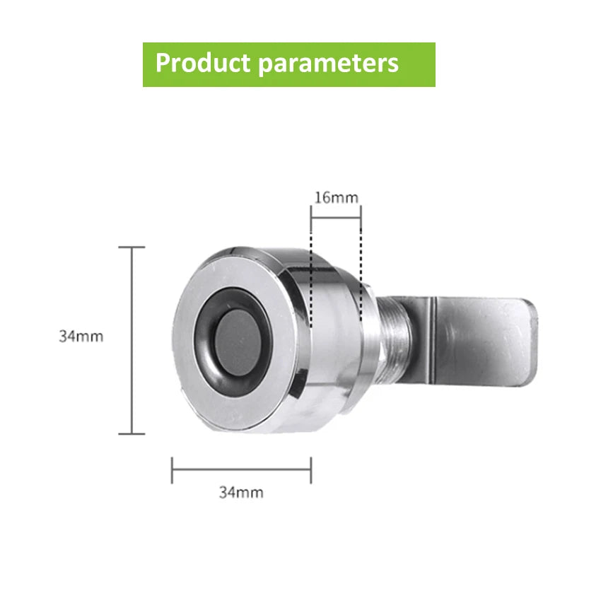 Custom Lontensmart home fingerprint Furniture mini Safety Stainless Steel Keyless biometric furniture drawer Smart Lock smart door loc Manufacturer