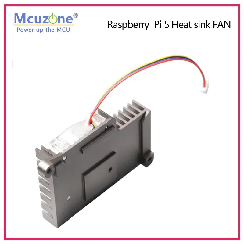 Raspberry Pi 5 Heat Sink FAN Aluminum Alloy Material | Anti-oxidation | Good Thermal Conductivity Custom