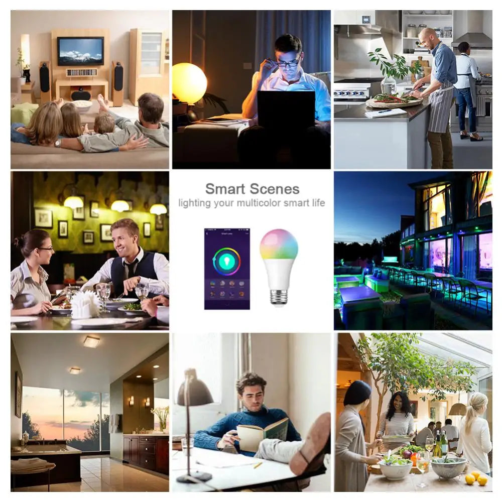 Custom LED bulb 10W / 7W / 9W Smart RGB Warning lighting Dimmer LED lamp smart bulbs control with Alexa Google smart light bulb Manufacturer