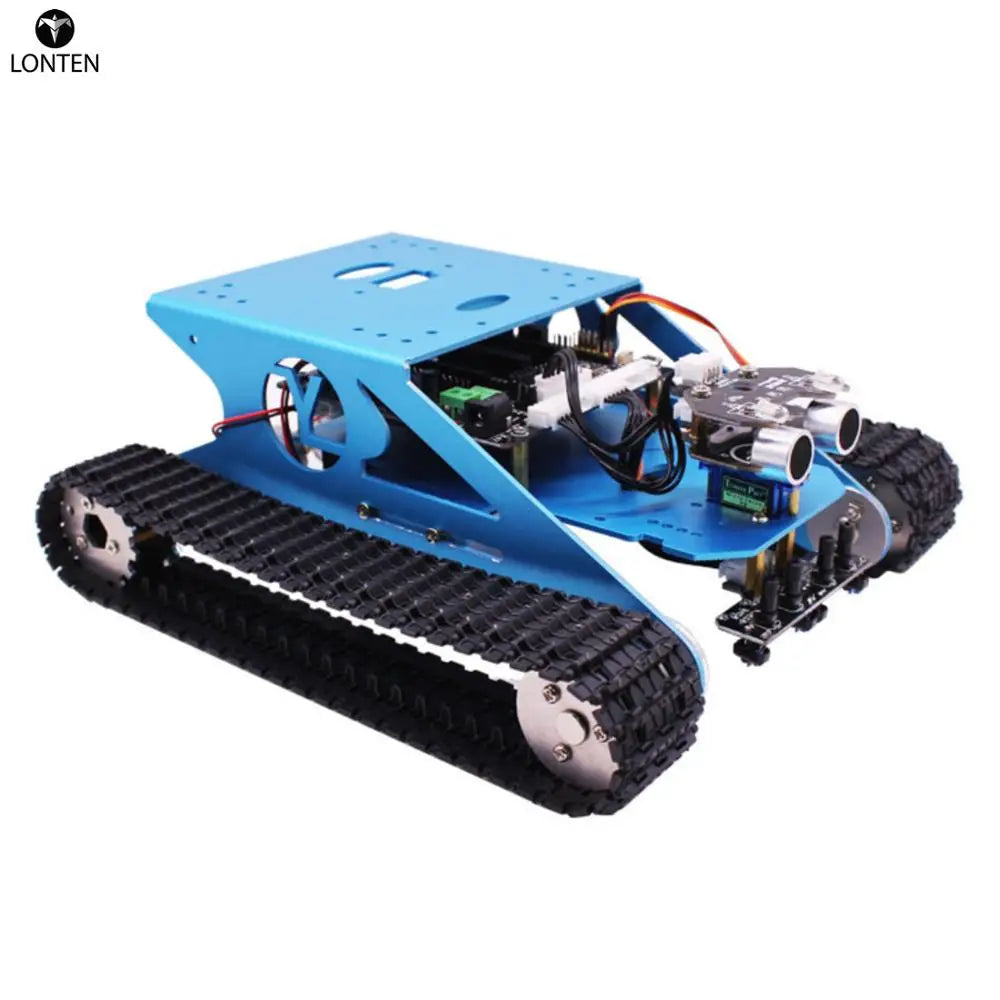 Custom Lonten Track Robot Kit Programmable Smart Climbing Tank Mobile Platform Chassis Robot Kit for arduinos FOR R3 with for R3 Manufacturer