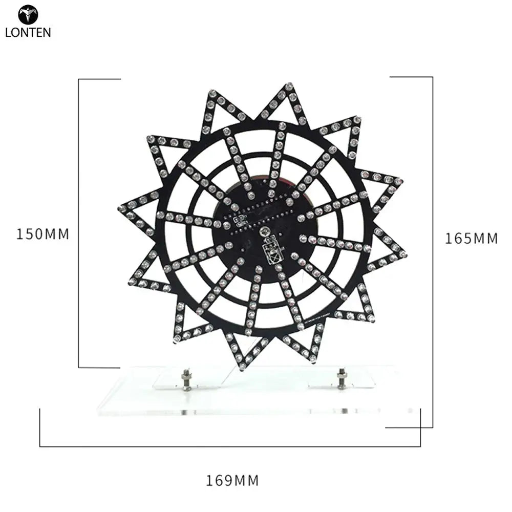 Custom Lonten DIY Colorful LED Automatic Rotating Ferris Wheel Kit Electronic Components DIY Ferris Wheel Infrared Remote Ferris Wheel Manufacturer