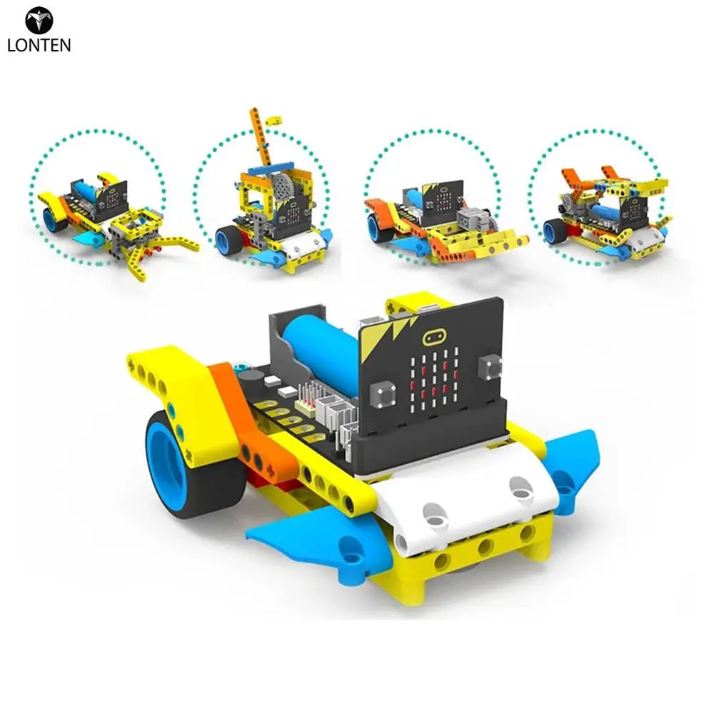 Custom Lonten Program Intelligent Robot Building Block Car Kit Shape Programming Education Car for Micro:bit with for Super:bit Expansi Manufacturer